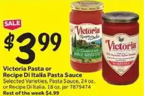 Victoria Pasta or Recipe Di Italia Pasta Sauce