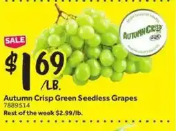 Stop&Shop Autumn Crisp Green Seedless Grapes offer