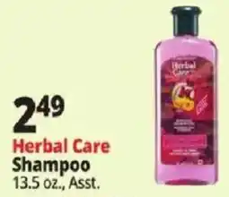 Ocean State Job Lot Herbal Care Shampoo offer