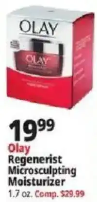 Ocean State Job Lot Olay Regenerist Microsculpting Moisturizer offer