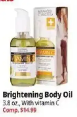 Ocean State Job Lot Bianco brightening body oil offer