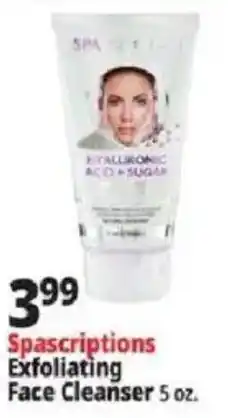 Ocean State Job Lot Spascriptions Exfoliating Face Cleanser offer