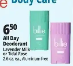 Ocean State Job Lot Billie All Day Deodorant offer