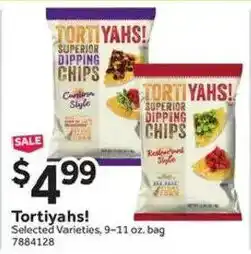 Stop&Shop Tortiyahs! superior dipping chips offer