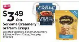 Stop&Shop Sonoma Creamery or Parm Crisps offer