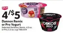 Stop&Shop Dannon Remix or Pro Yogurt offer