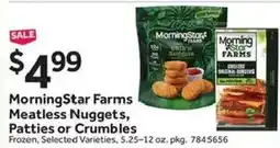 Stop&Shop Morningstar Farms Meatless Nuggets, Patties or Crumbles offer