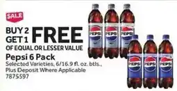 Stop&Shop Pepsi 6 Pack offer