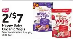 Stop&Shop Happy Baby Organic Yogis offer