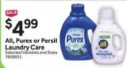 Stop&Shop All, Purex or Persil Laundry Care offer