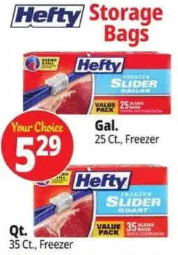 Ocean State Job Lot Hefty freezer slider gallon offer