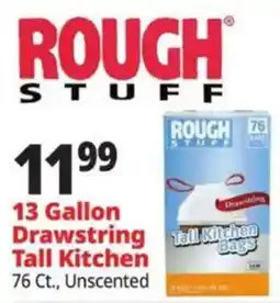Ocean State Job Lot Rough Stuff tall kitchen bags offer