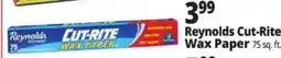 Ocean State Job Lot Reynolds Cut-Rite Wax Paper offer