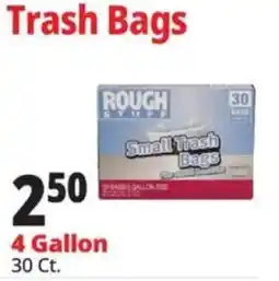 Ocean State Job Lot Rough Stuff small trash bags offer