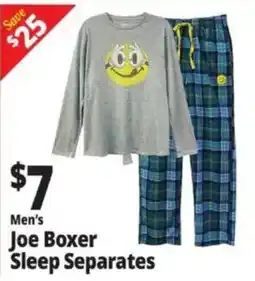 Ocean State Job Lot Men's Joe Boxer Sleep Separates offer