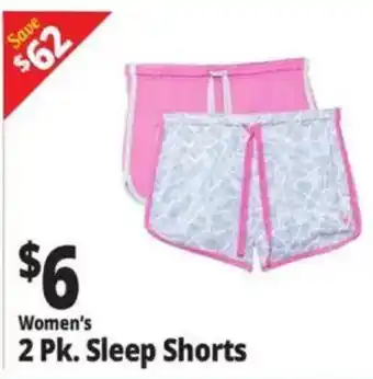 Ocean State Job Lot Women's 2 Pk. Sleep Shorts offer