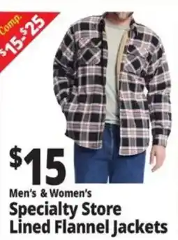 Ocean State Job Lot Specialty Store Lined Flannel Jackets offer