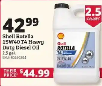 Shell rotella 15w40 t4 heavy duty diesel oil