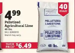 Rural King Pelletized Agricultural Lime offer