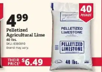 Rural King Pelletized Agricultural Lime offer
