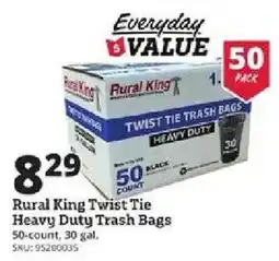 Rural King Rural King Twist Tie Heavy Duty Trash Bags offer