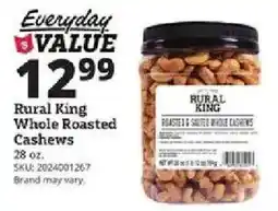 Rural King Rural King whole roasted cashews offer