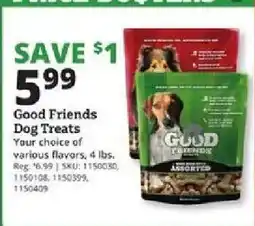 Rural King Good Friends Dog Treats offer