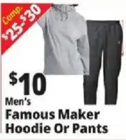 Ocean State Job Lot Men's Famous Maker Hoodie Or Pants offer