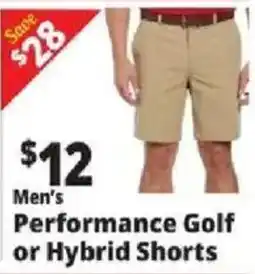 Ocean State Job Lot Men's Performance Golf or Hybrid Shorts offer