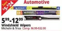 Ocean State Job Lot Michelin & Trico Windshield Wipers offer