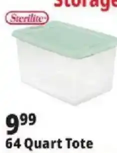 Ocean State Job Lot Sterilite 64 Quart Tote offer