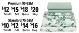Ocean State Job Lot Premium 90 Gsm Sheet Set offer
