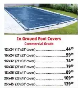 Ocean State Job Lot In Ground Pool Covers Commercial Grade offer