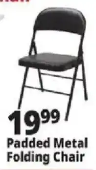Ocean State Job Lot Padded Metal Folding Chair offer