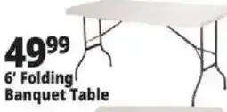 Ocean State Job Lot 6' Folding Banquet Table offer