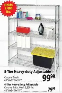 Ocean State Job Lot 5-tier heavy-duty adjustable offer