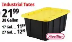 Ocean State Job Lot Sterilite industrial totes offer