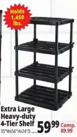 Ocean State Job Lot Extra Large Heavy-duty 4-Tier Shelf offer