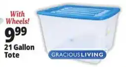 Ocean State Job Lot Gracious Living 21 Gallon Tote offer