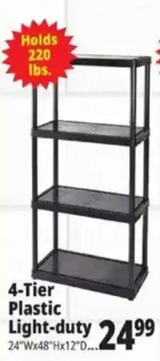 Ocean State Job Lot 4-tier plastic light-duty offer