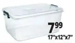 Ocean State Job Lot Clear plastic storage bin offer
