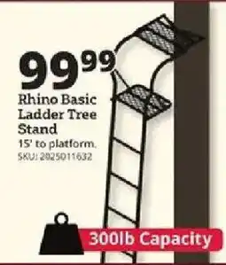 Rural King Rhino Basic Ladder Tree Stand offer