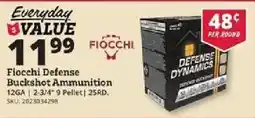 Rural King Fiocchi Defense Buckshot Ammunition offer