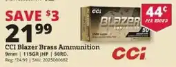 Rural King Cci blazer brass ammunition offer