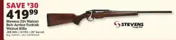 Rural King Stevens Stevens 334 Walnut Bolt-Action Turkish Walnut Rifle offer