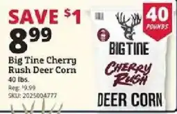 Rural King Big Tine cherry rush deer corn offer