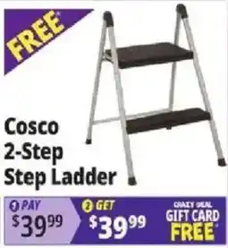 Ocean State Job Lot Cosco 2-Step Step Ladder offer