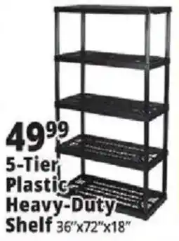 Ocean State Job Lot 5-Tier Plastic Heavy-Duty Shelf offer