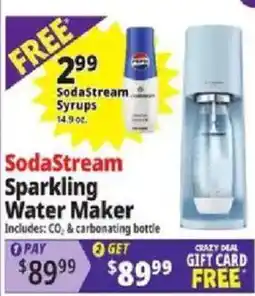 Ocean State Job Lot Sodastream sparkling water maker offer