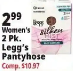 Ocean State Job Lot Legg's Silken Mist Pantyhose offer